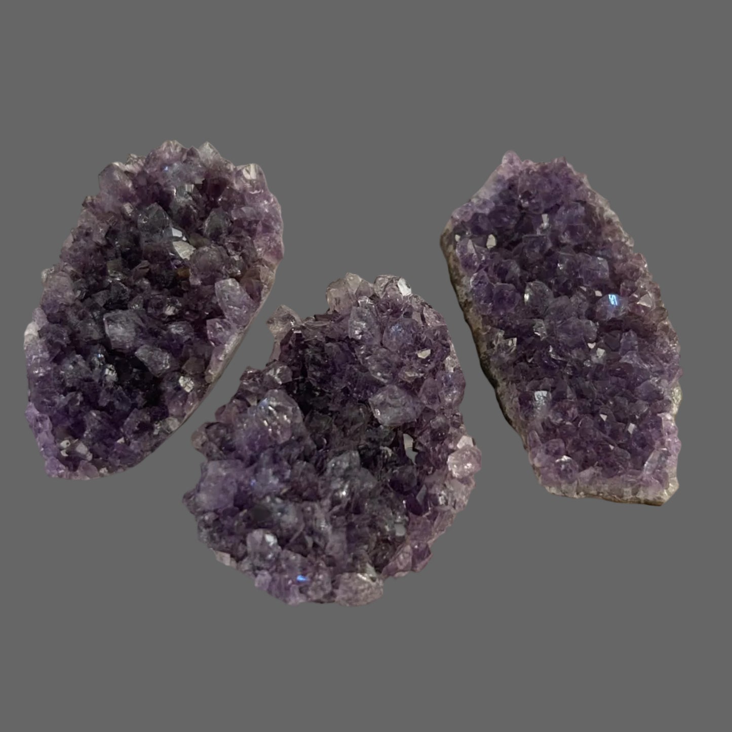 Amethyst Druse Set of 3 - New Earth Gifts and Beads