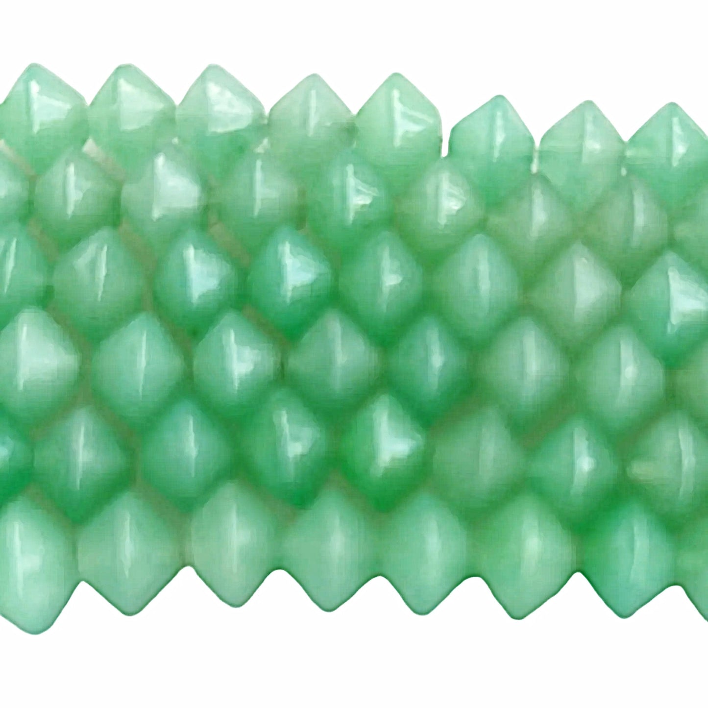 Green Aventurine Diamond Beads 6x8mm-new earth gifts and beads