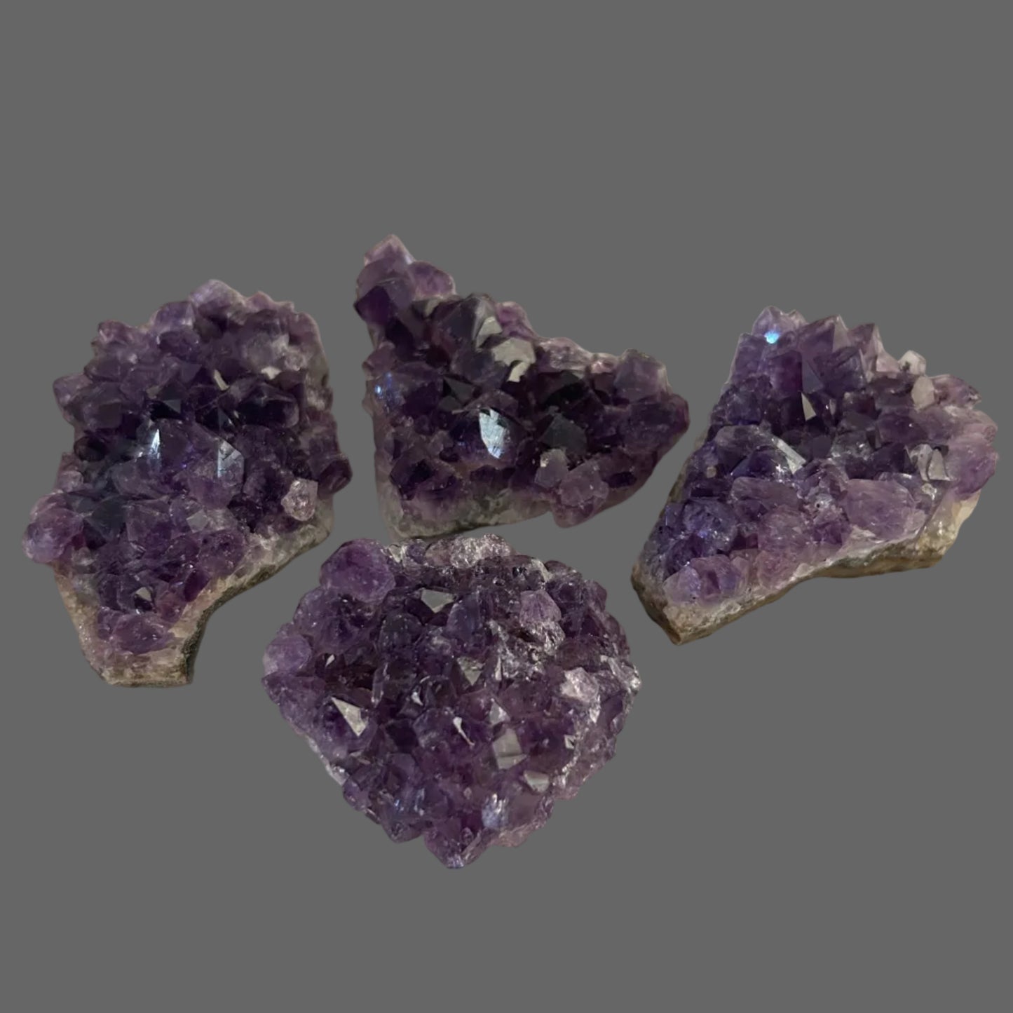 Amethyst Druse set of 4 - New Earth Gifts and Beads