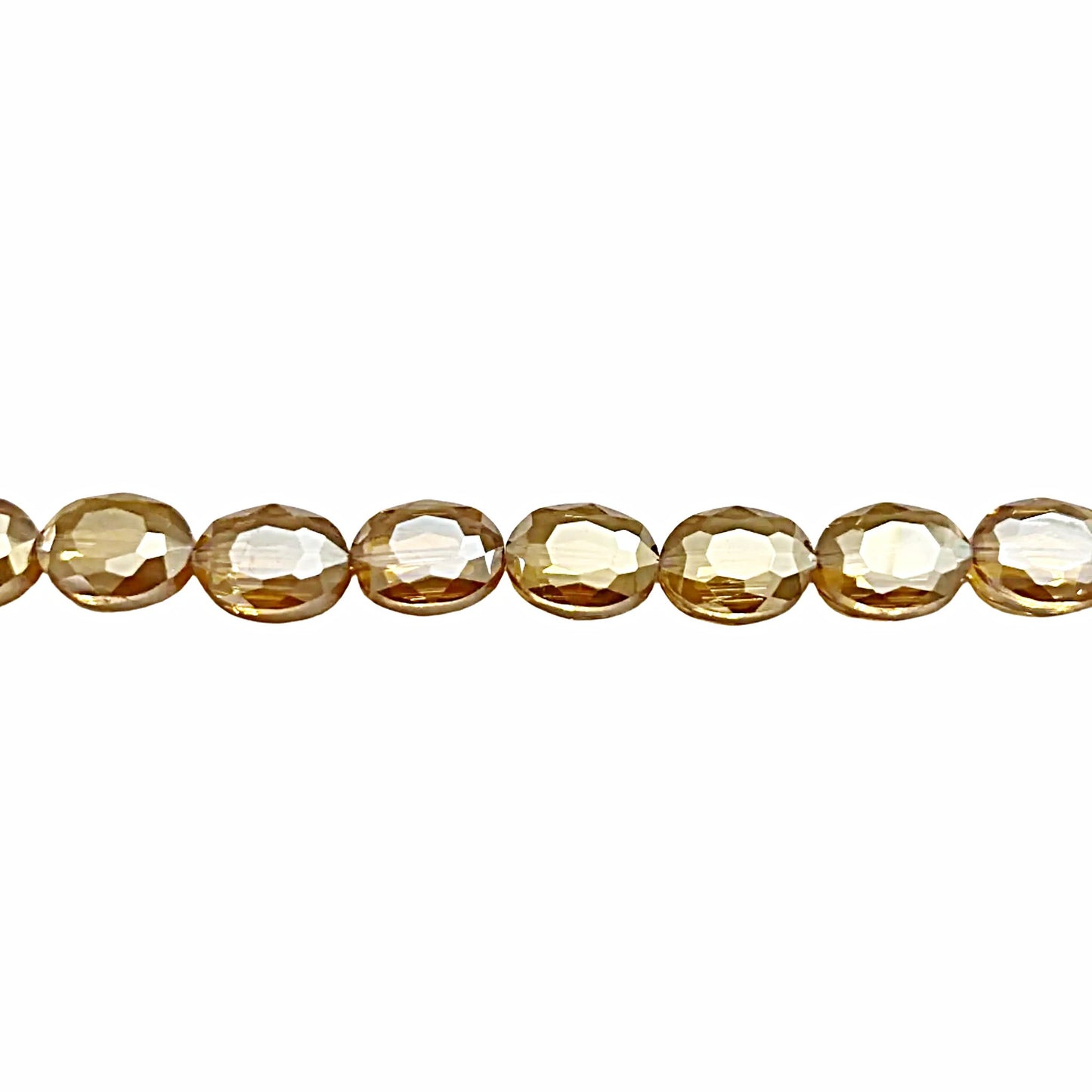 Crystal Thunder Polish Puff Oval Beads - New Earth Gifts and Beads