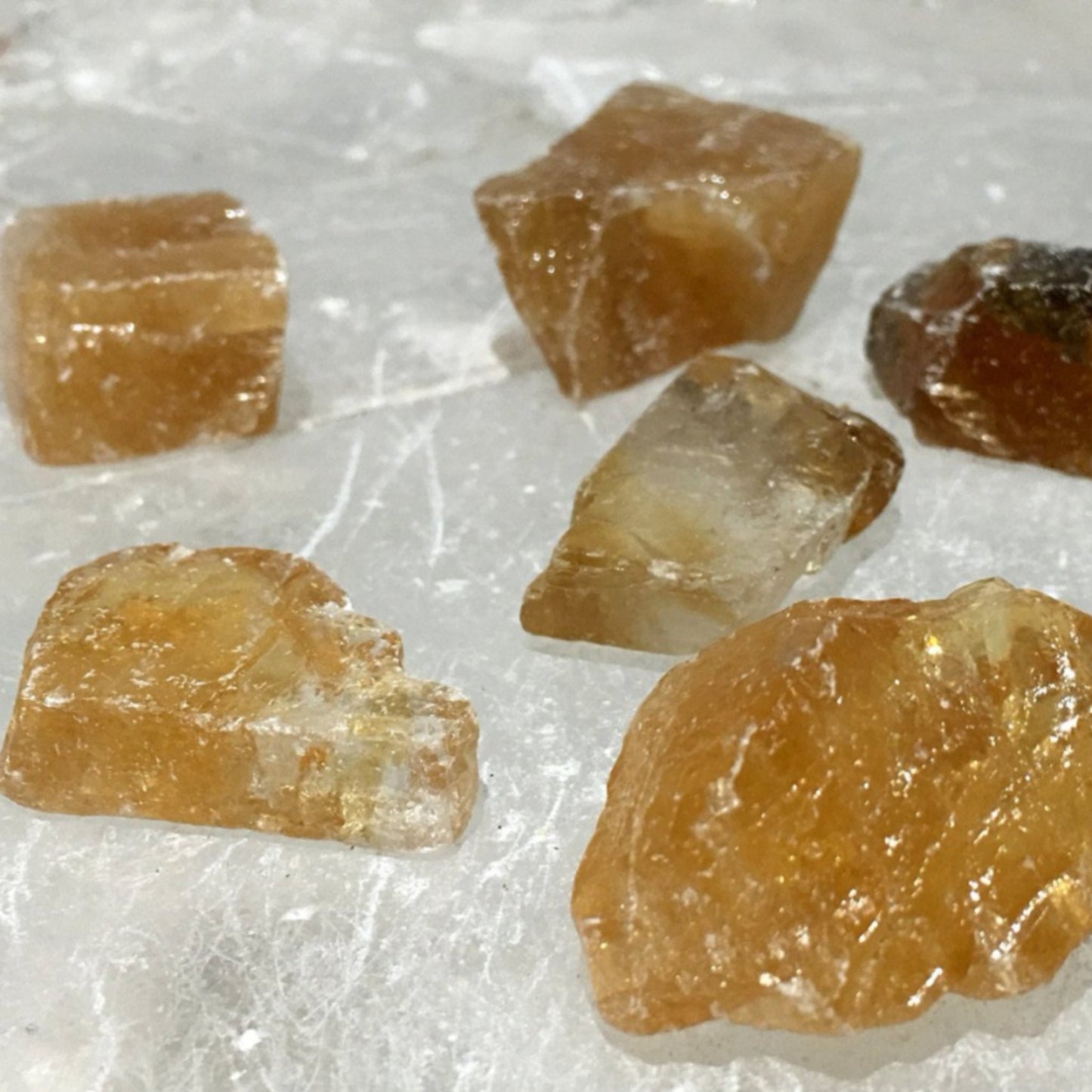 Yellow Calcite Natural Stone - New Earth Gifts