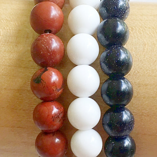 America 250 Bracelet Stack - new earth gifts and beads