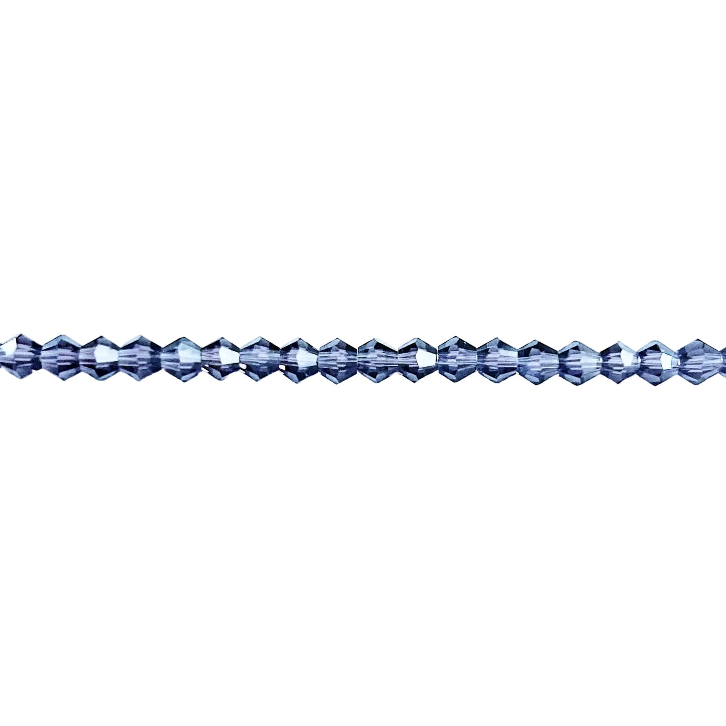 Crystal Amethyst Dark Purple Faceted Bicone Beads