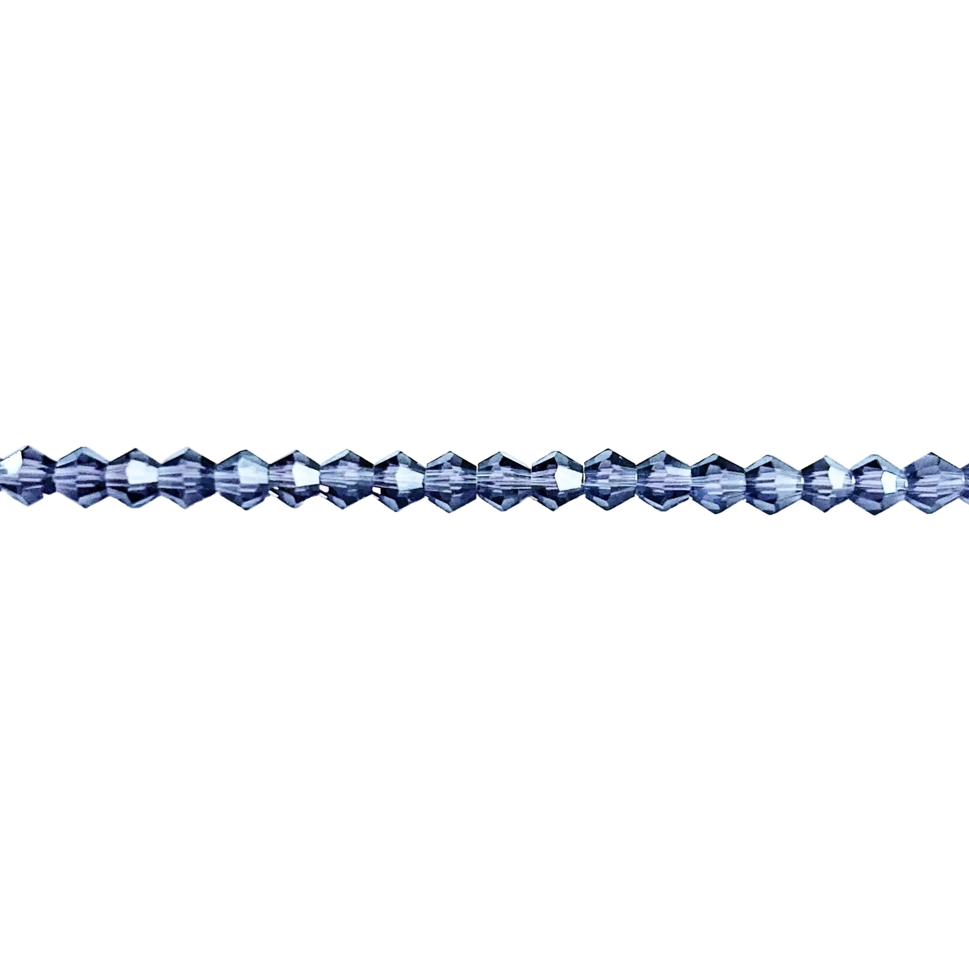 Crystal Amethyst Dark Purple Faceted Bicone Beads