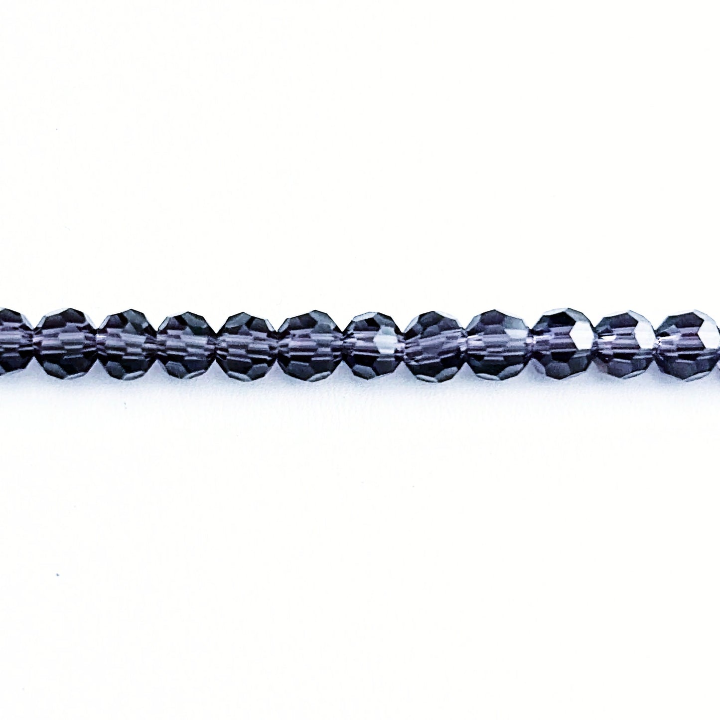 Crystal amethyst dark purple faceted round beads