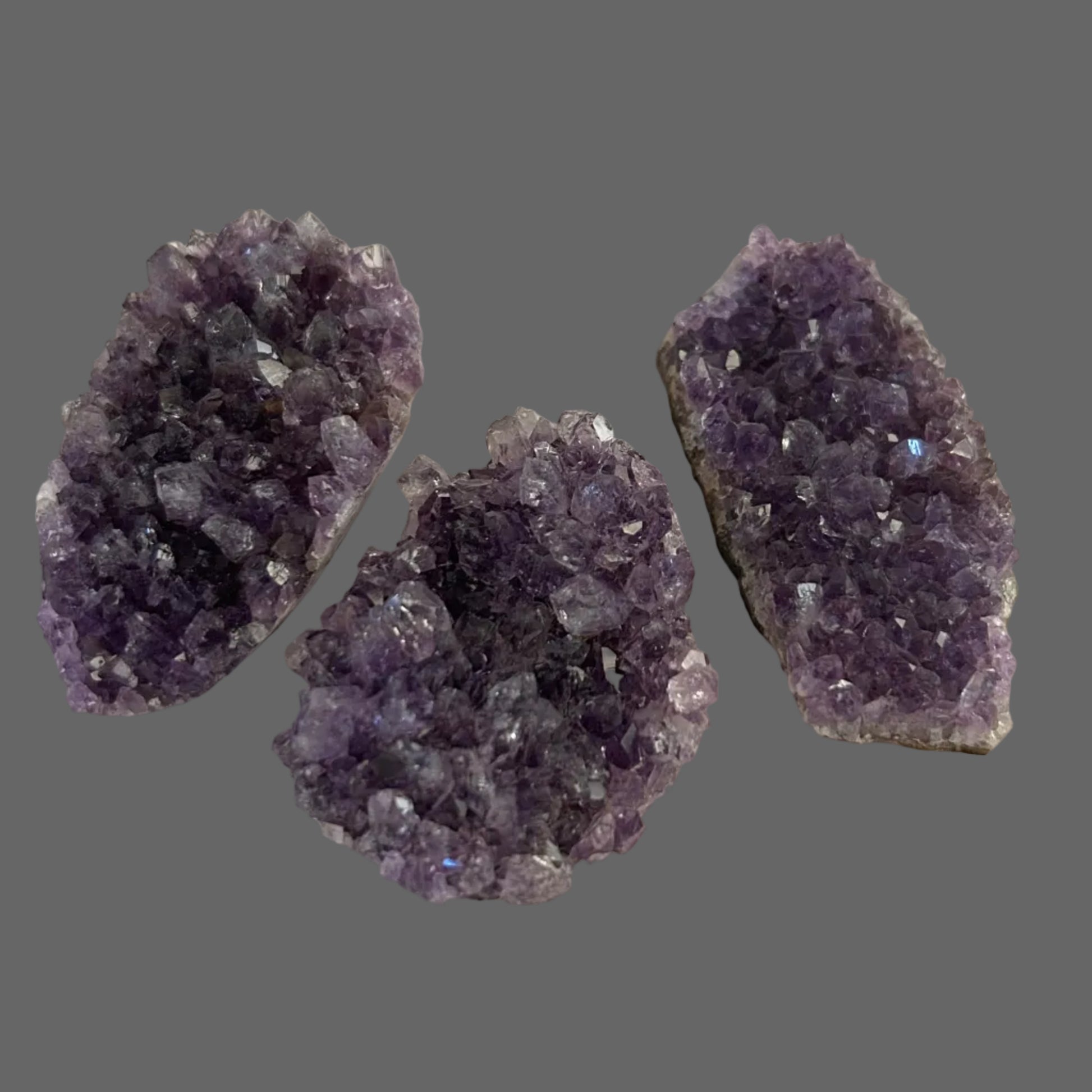 Amethyst Druse Set of 3 - New Earth Gifts and Beads