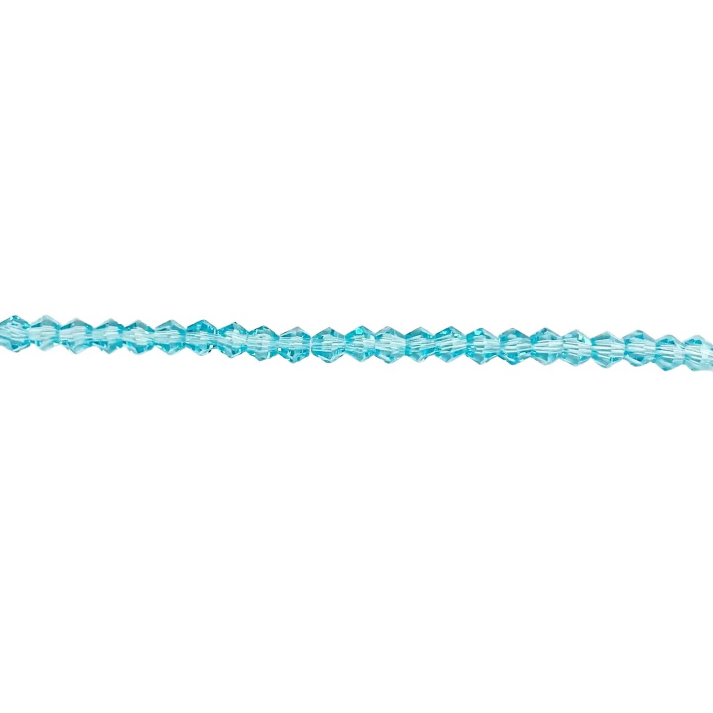Crystal Aquamarine Blue Faceted Bicone Beads - New Earth Gifts and Beads