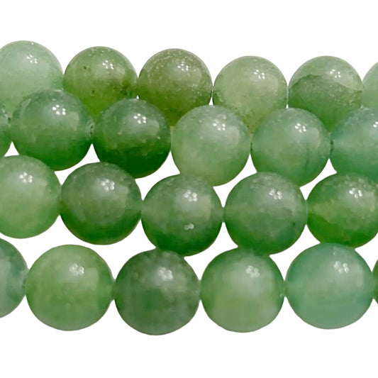 Green Aventurine Round Beads 12mm-new earth gifts and beads