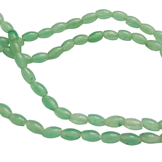 Green Aventurine rice beads-new earth gifts and beads