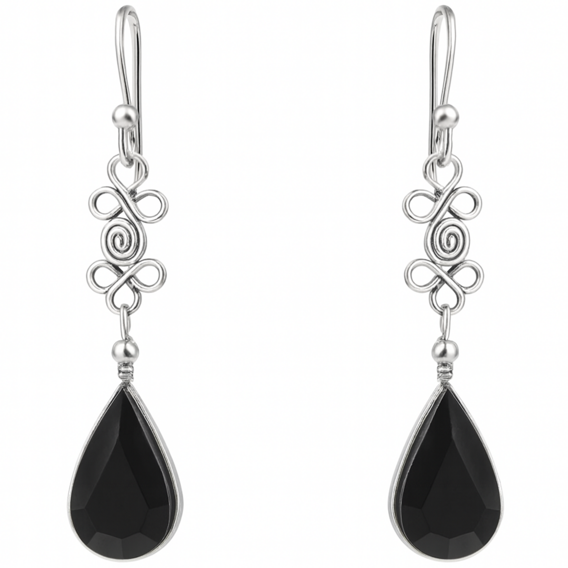 Black Onyx Boho Gemstone Earrings - New Earth Gifts