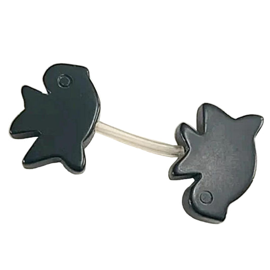 Acrylic Blackbird Beads for Jewelry Making - new earth gifts