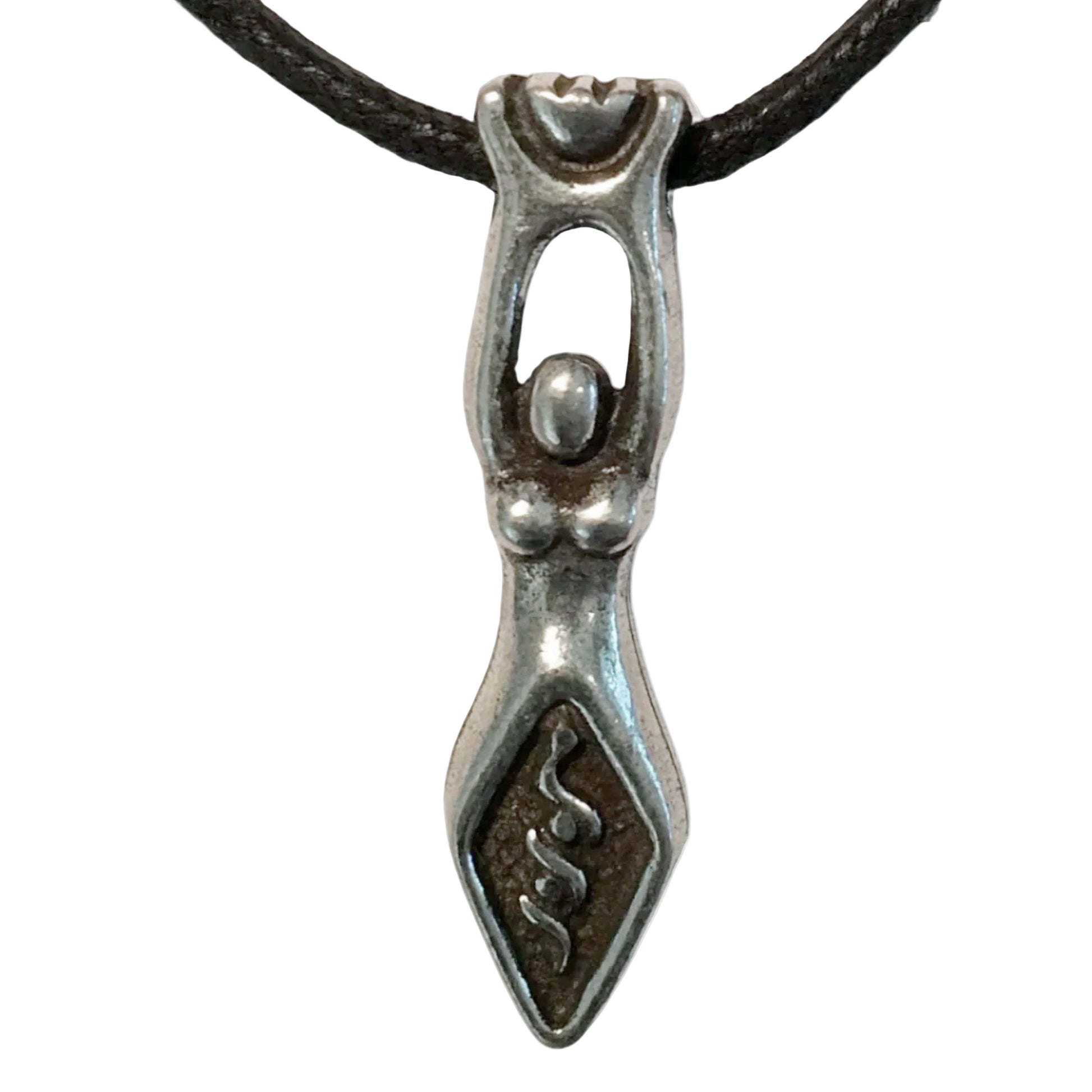 Goddess Pewter Pendant - New Earth Gifts and Beads