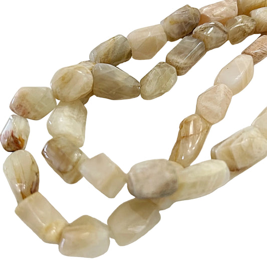 Natural Moonstone Irregular Nugget Beads-new earth gifts and beads