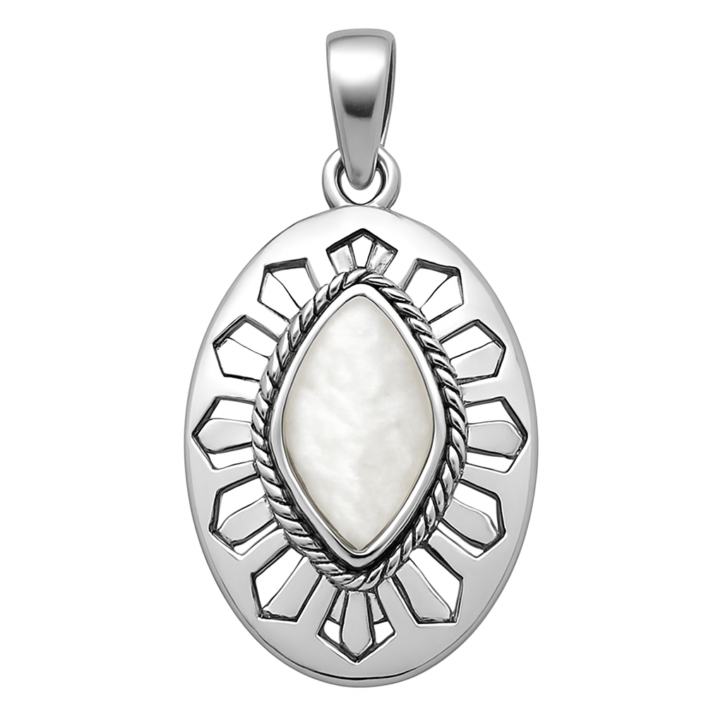 Mother of Pearl Southwest Style Pendant | New Earth Gifts