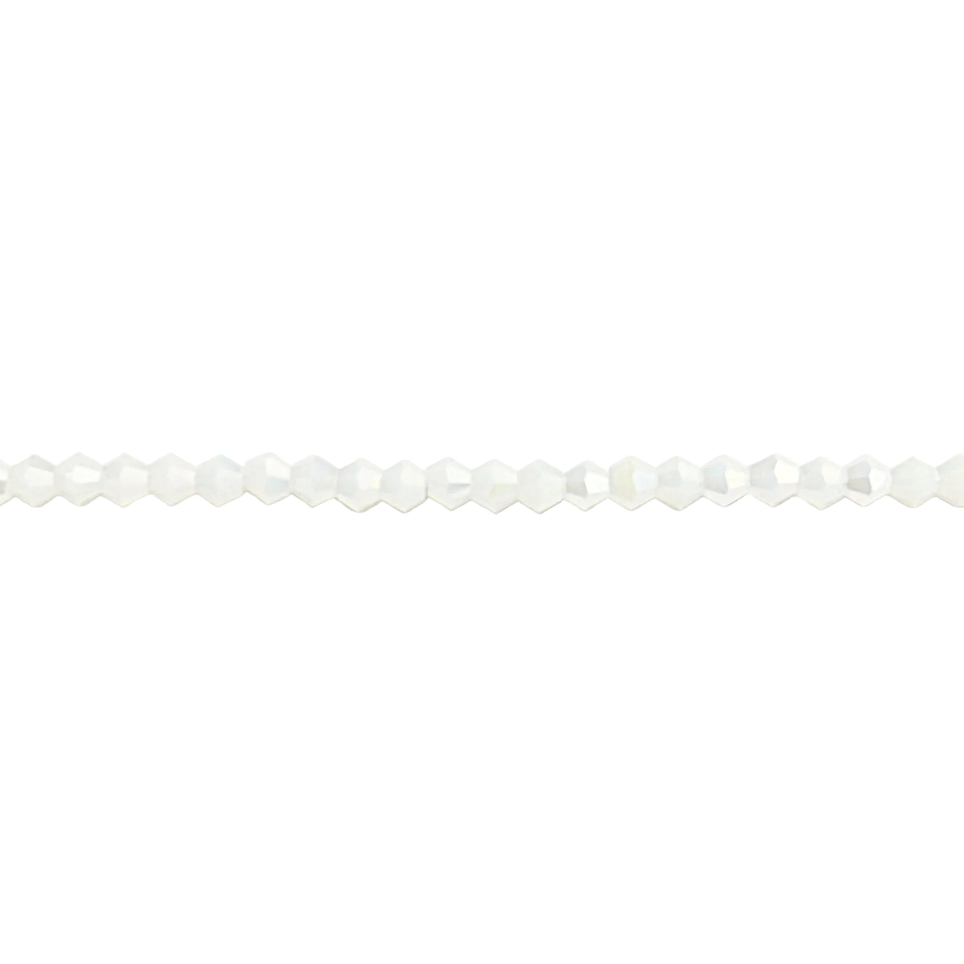 Crystal White Faceted Bicone Beads —New Earth Gifts and Beads