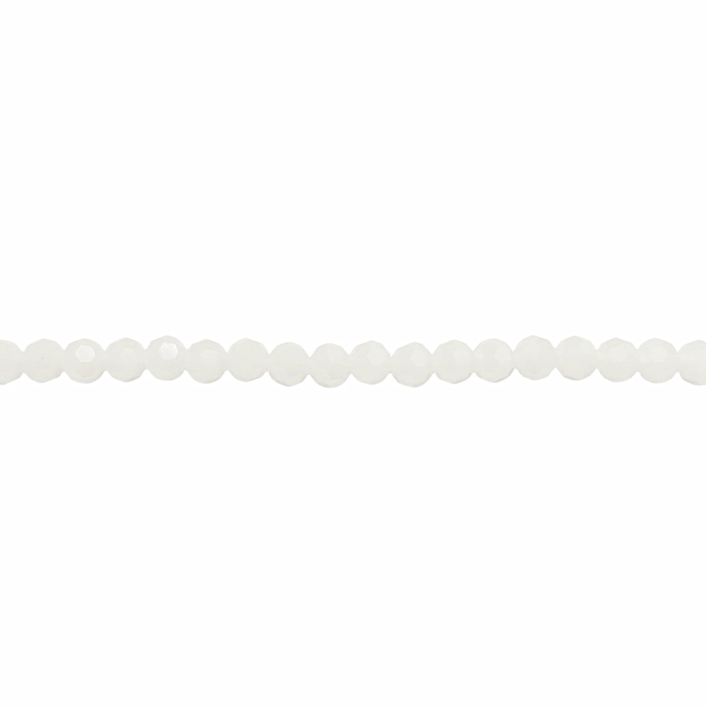 Crystal White Round Beads 6mm – Thunder Polish Glass -  New Earth Gifts and Beads