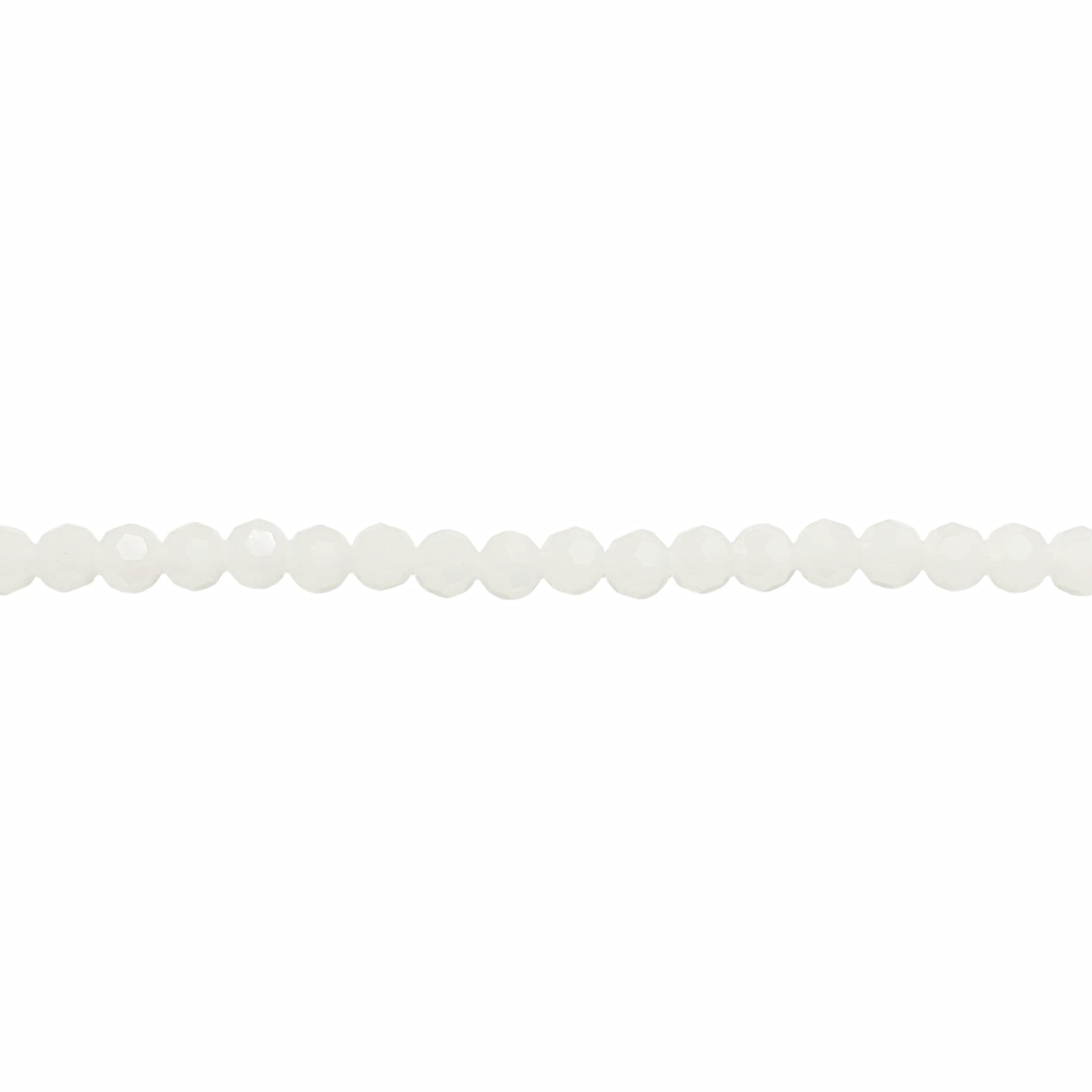 Crystal White Round Beads 6mm – Thunder Polish Glass -  New Earth Gifts and Beads