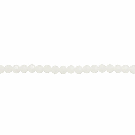 Crystal White Round Beads 6mm – Thunder Polish Glass -  New Earth Gifts and Beads