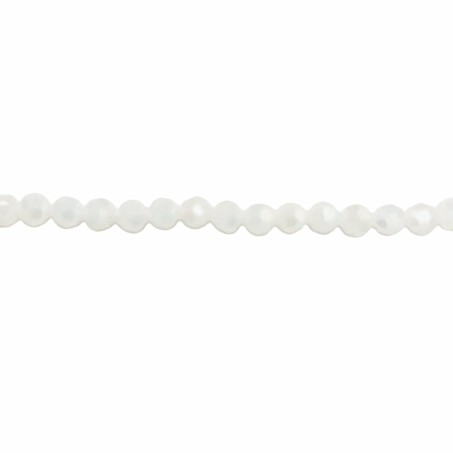 Crystal White Round Beads 6mm – Thunder Polish Glass -  New Earth Gifts and Beads