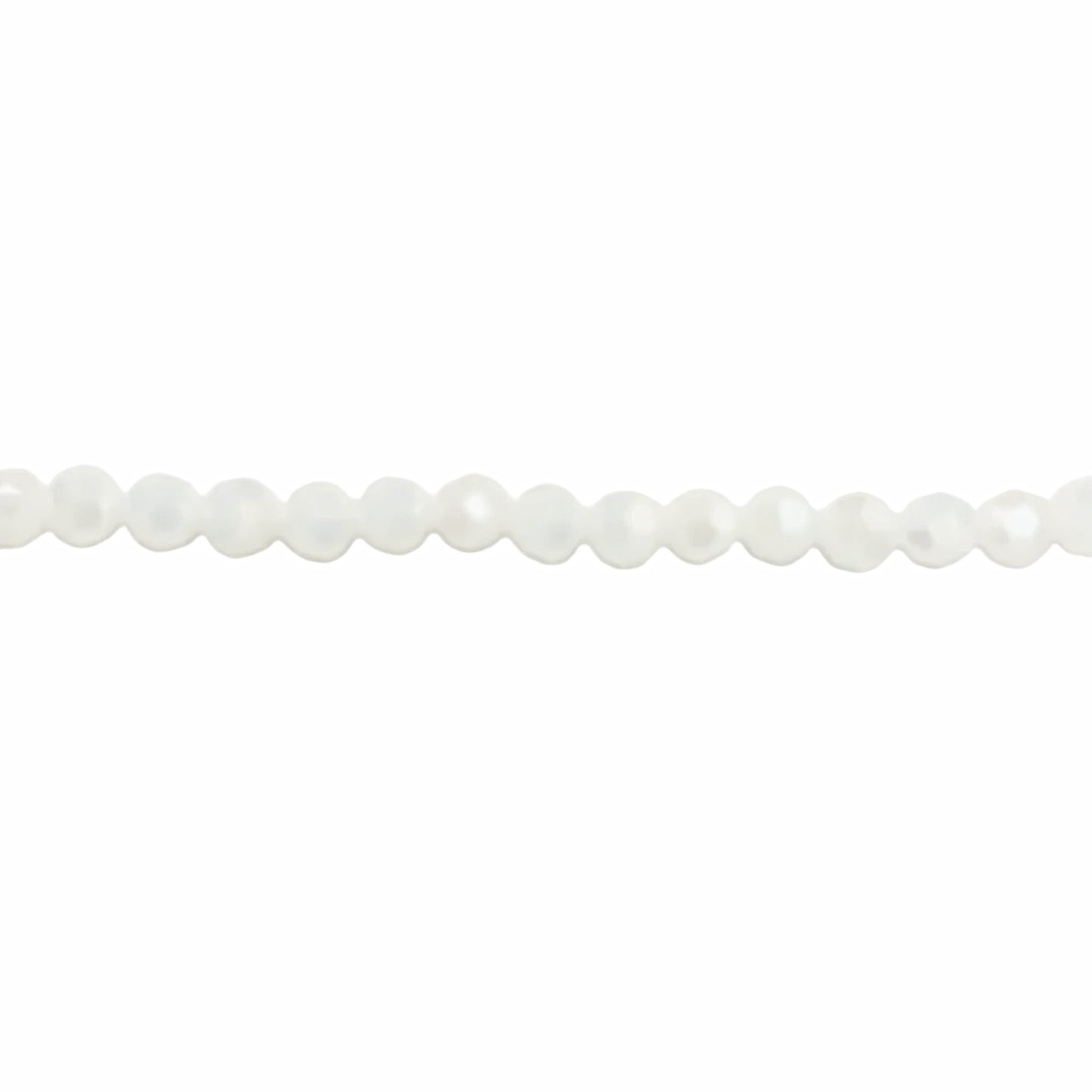 Crystal White Round Beads 4mm – Thunder Polish Glass -  New Earth Gifts and Beads