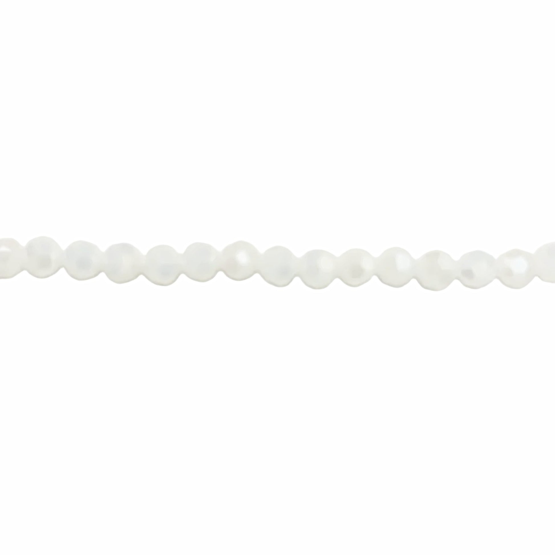 Crystal White Round Beads 4mm – Thunder Polish Glass -  New Earth Gifts and Beads