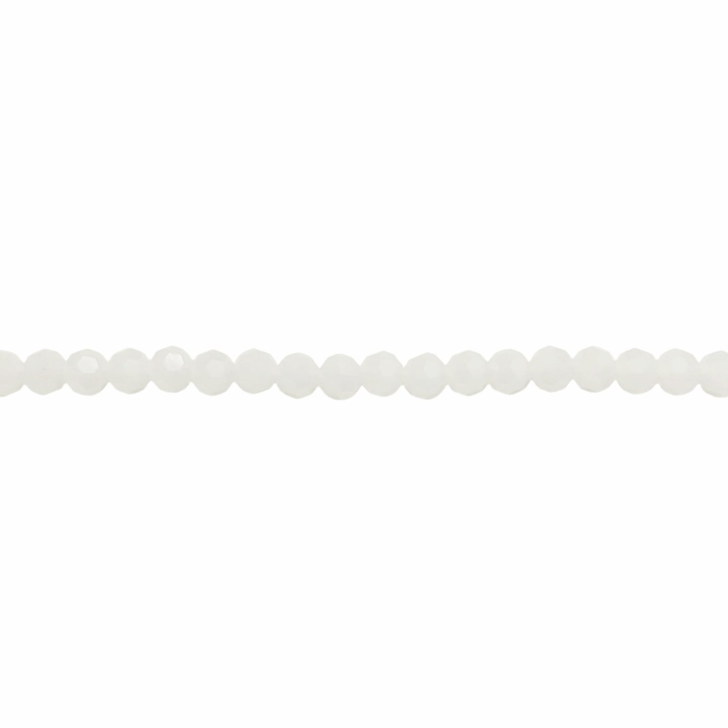 Crystal White Round Beads 4mm – Thunder Polish Glass -  New Earth Gifts and Beads