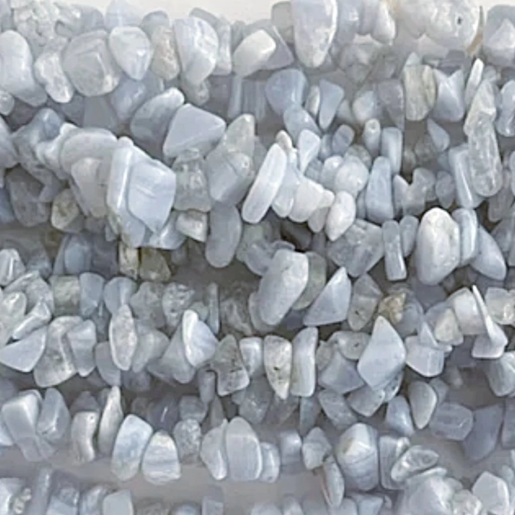 blue lace chip beads - new earth gifts and beads
