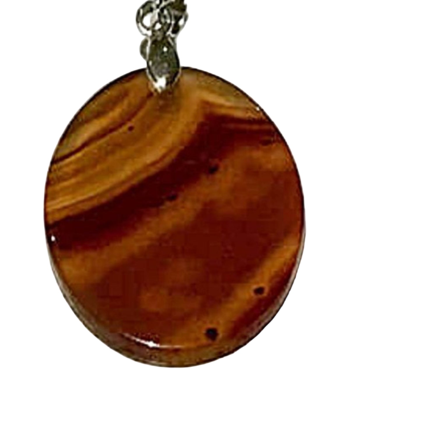 Agate Oval Disk Pendant - New Earth Gifts