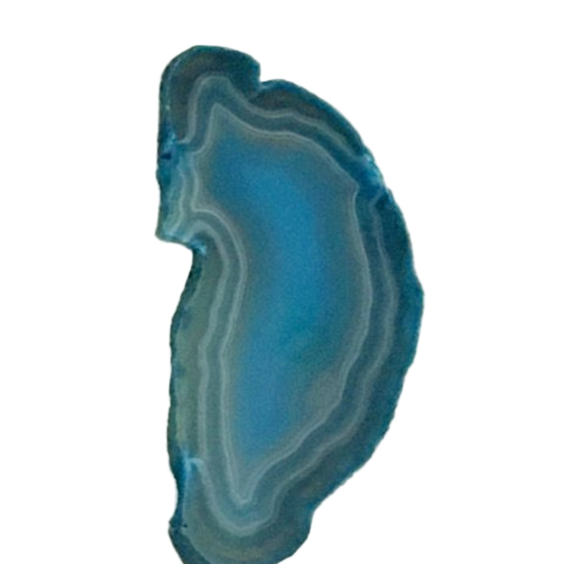 Teal Agate Slices 4 Inches - New Earth Gifts 