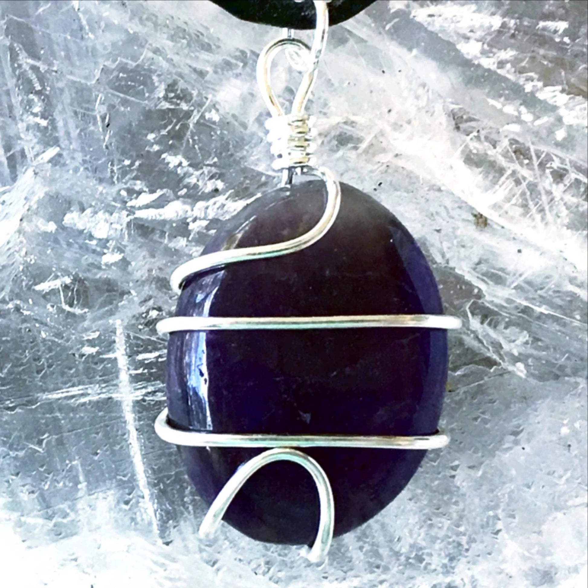 Amethyst Pendants with Choice of Wire Wrapped Styles | New Earth Gifts
