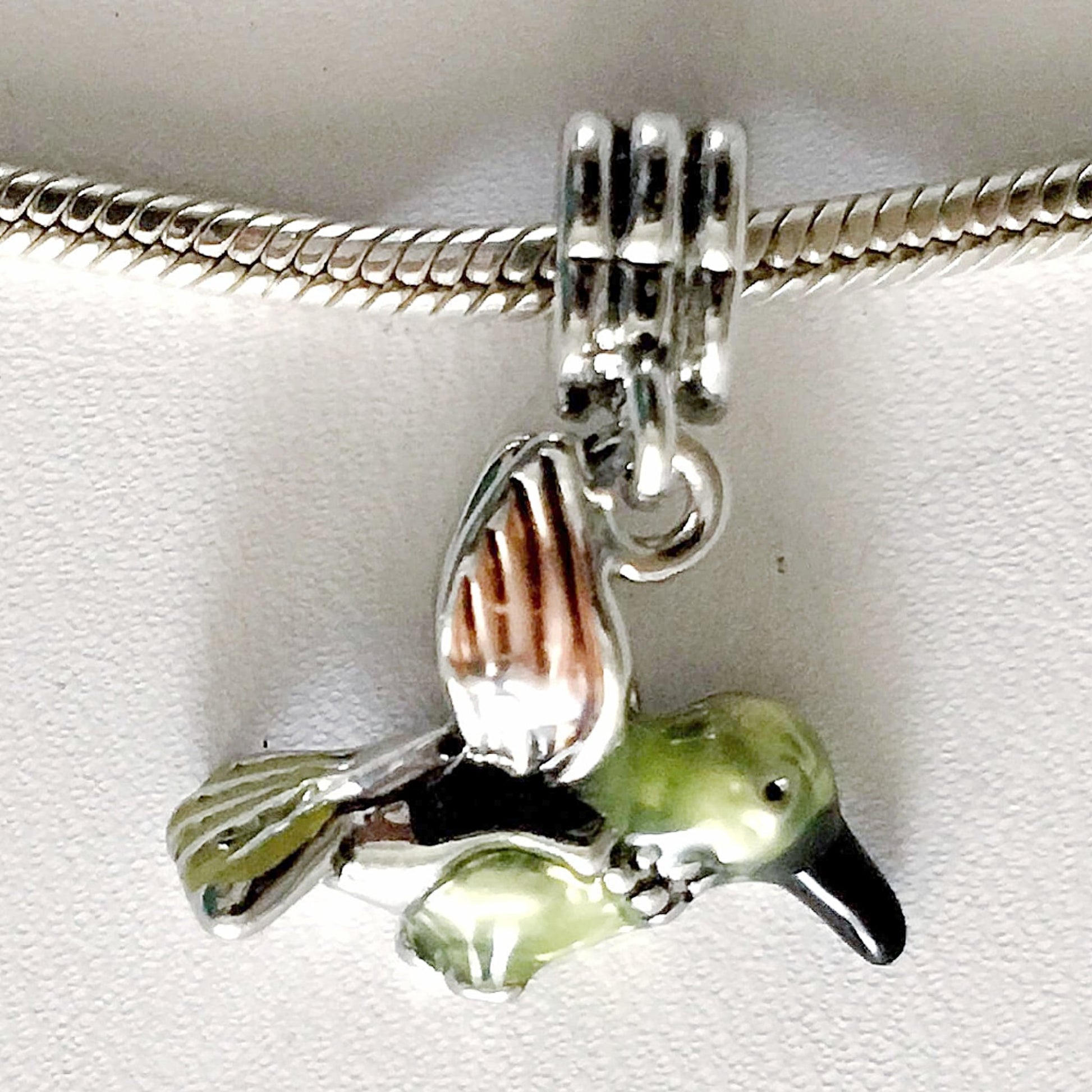 Humming Bird Large Hole Dangle Charm | New Earth Gifts