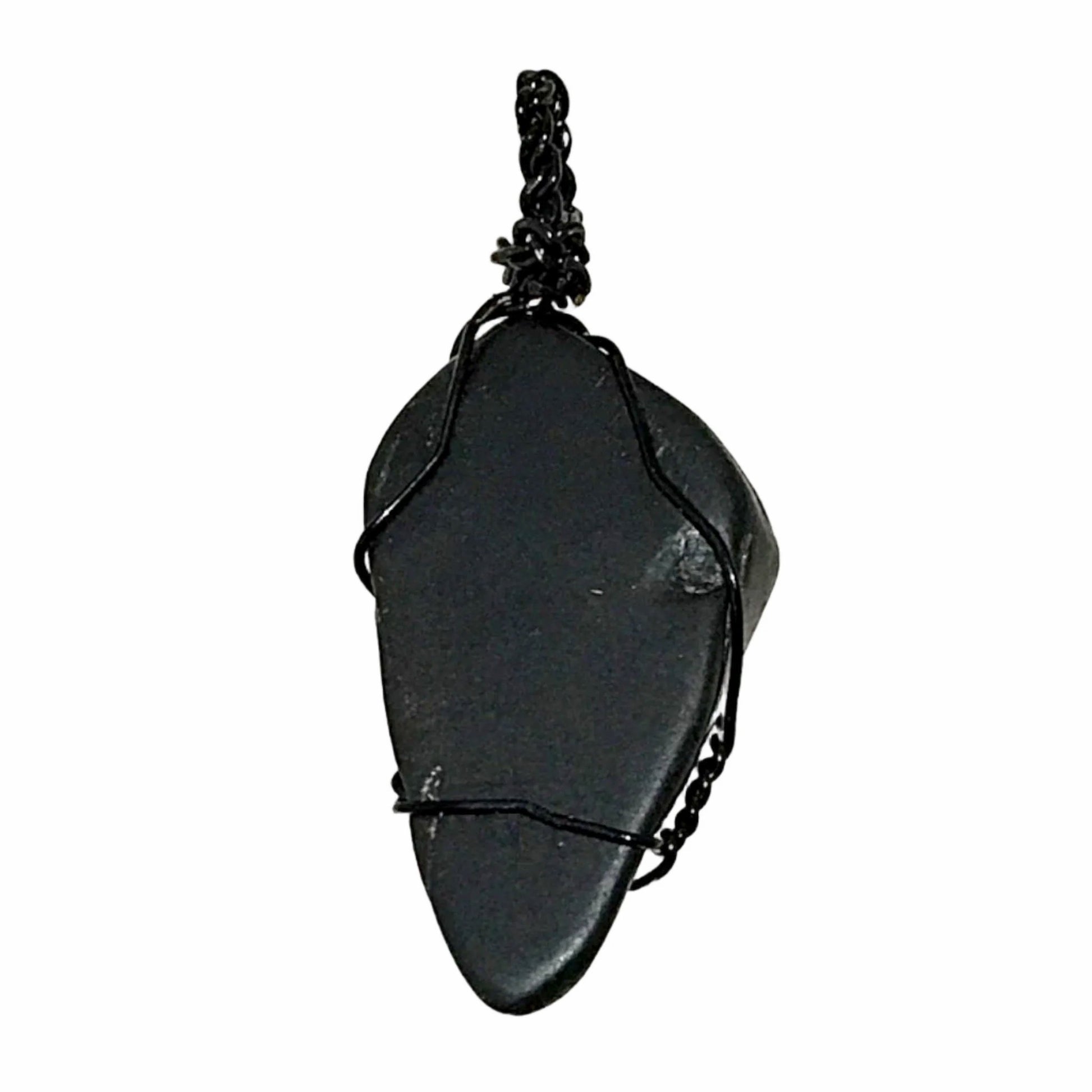 Tumbled Gemstone Pendant - Black Onyx For Sale New Earth Gifts