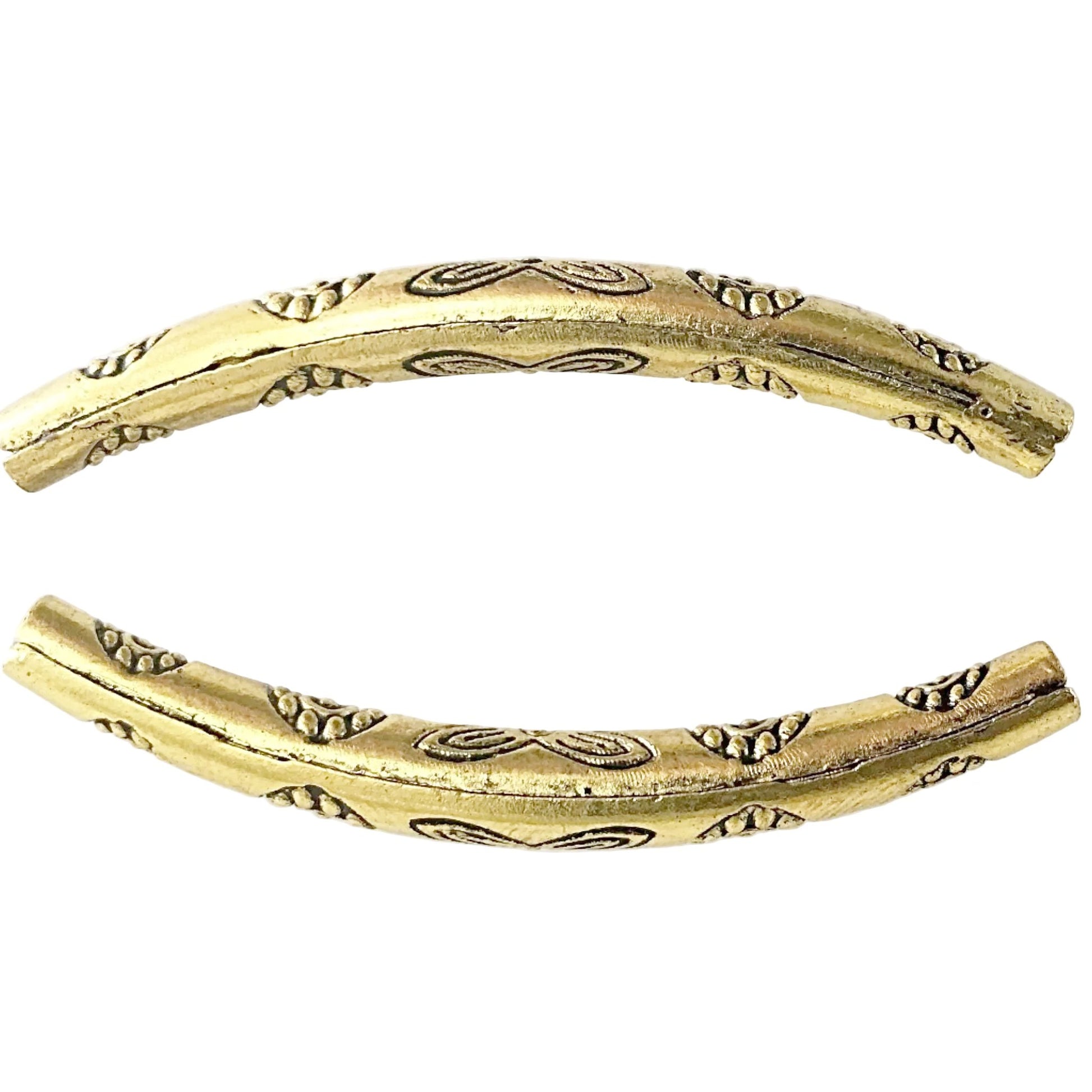 Curved Decorative Metal Spacer Tubes | New Earth Gifts