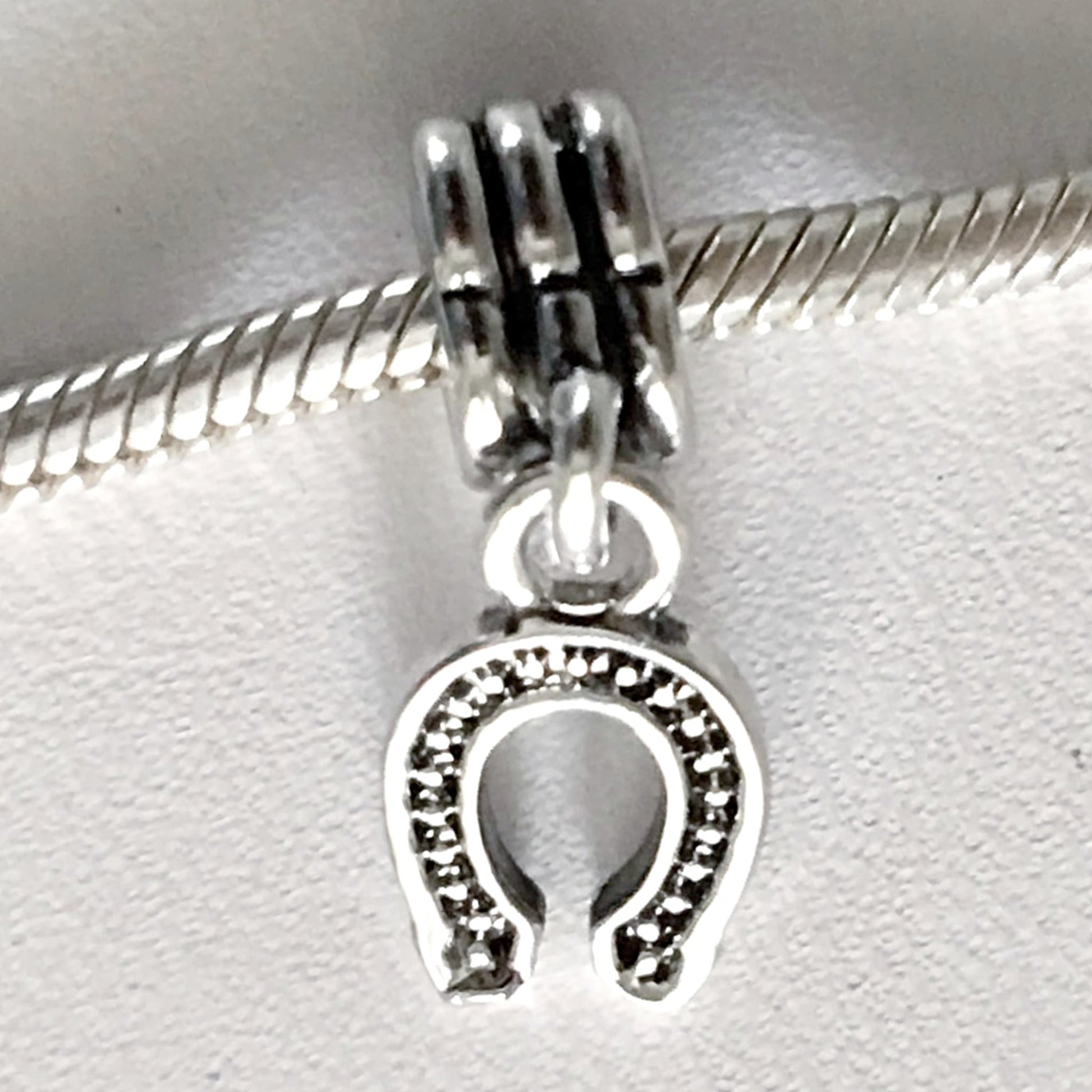 Horseshoe Large Hole Dangling Charm | New Earth Gifts