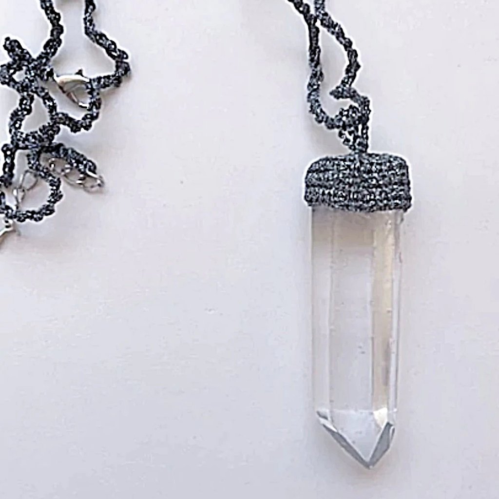Quartz point necklace - new earth gifts