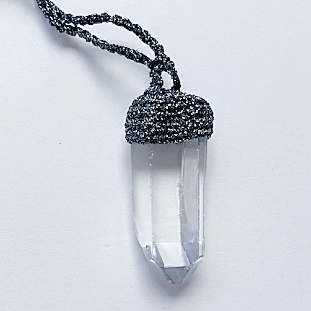 Quartz point necklace - new earth gifts and beads