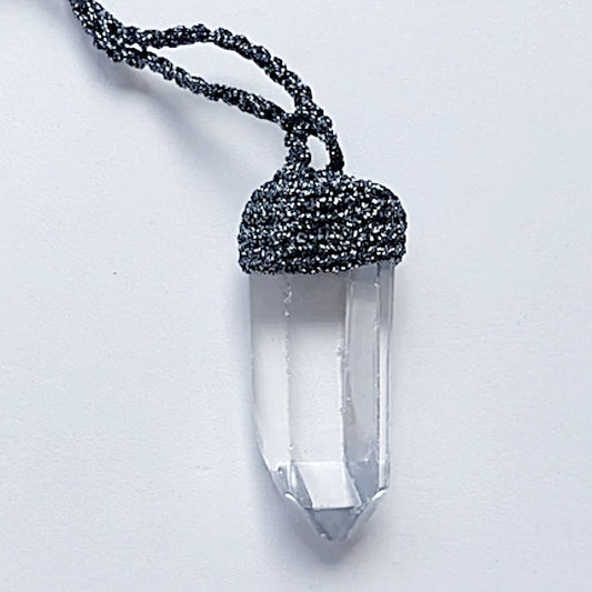 Quartz point necklace - new earth gifts and beads