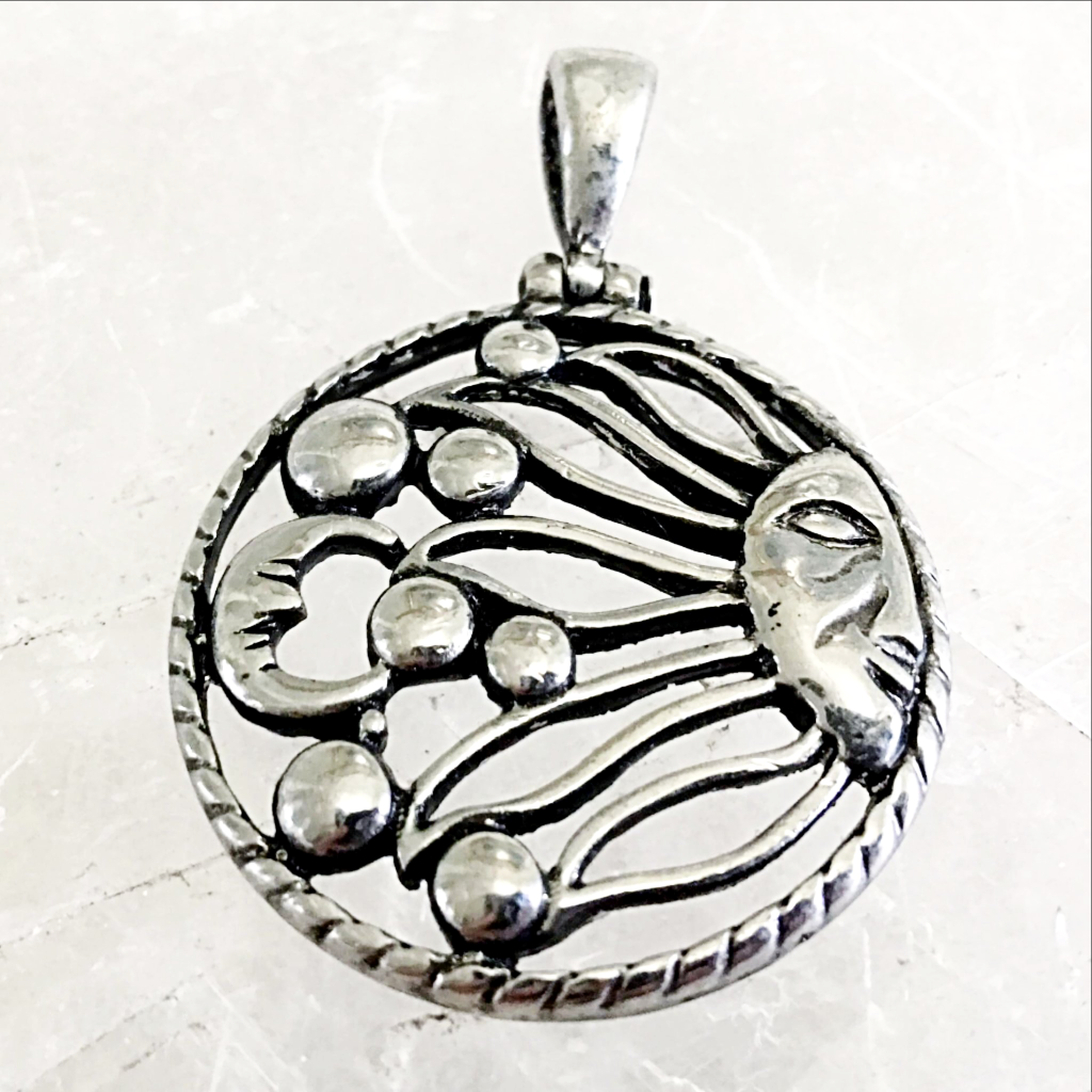 Celestial Pewter Pendant-Sunrise | New Earth Gifts