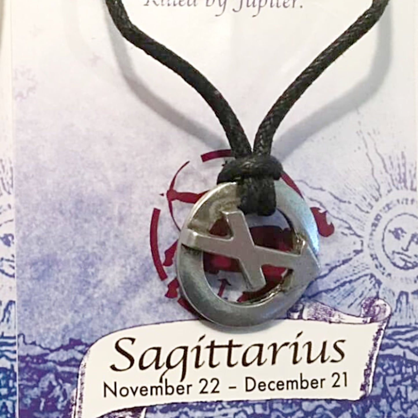 Zodiac Pewter Pendant Necklace