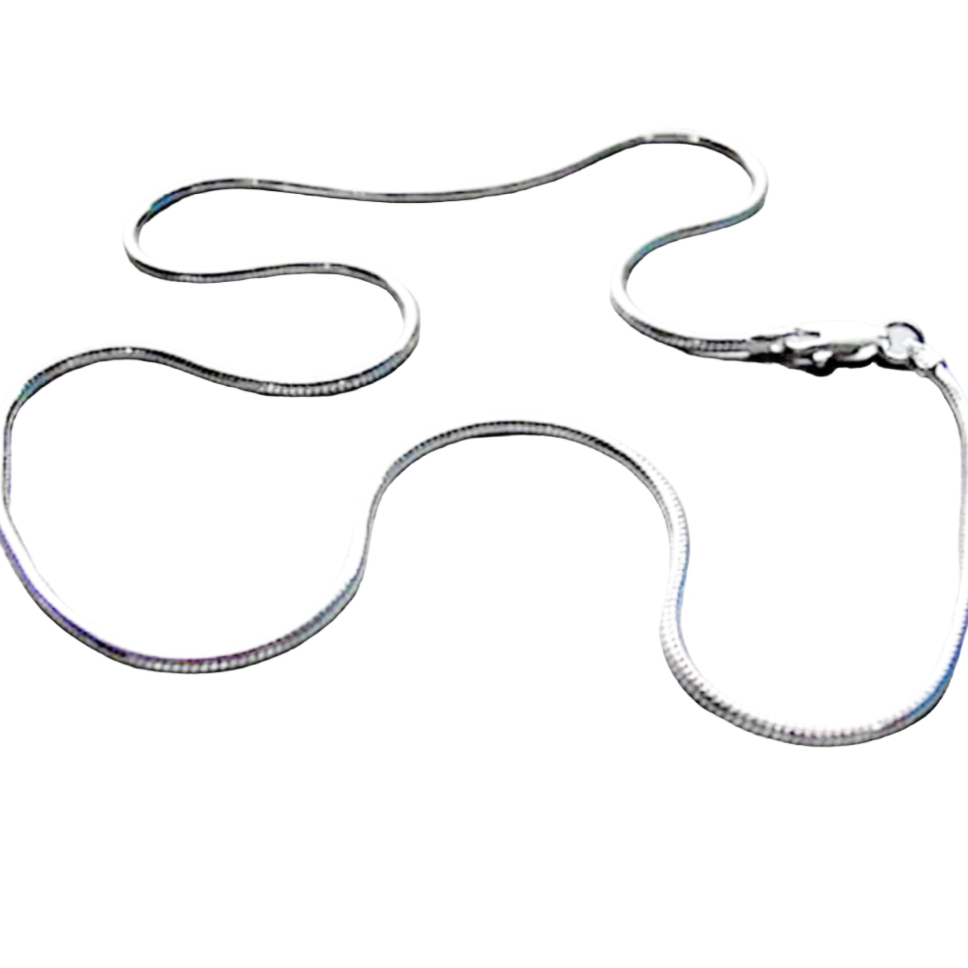 Sterling Silver 2mm Snake Chain Available in 16-18-20 inch lengths - New Earth Gifts and Beads