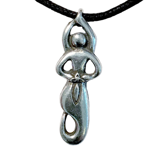 Goddess Pewter Pendant - New Earth Gifts and Beads