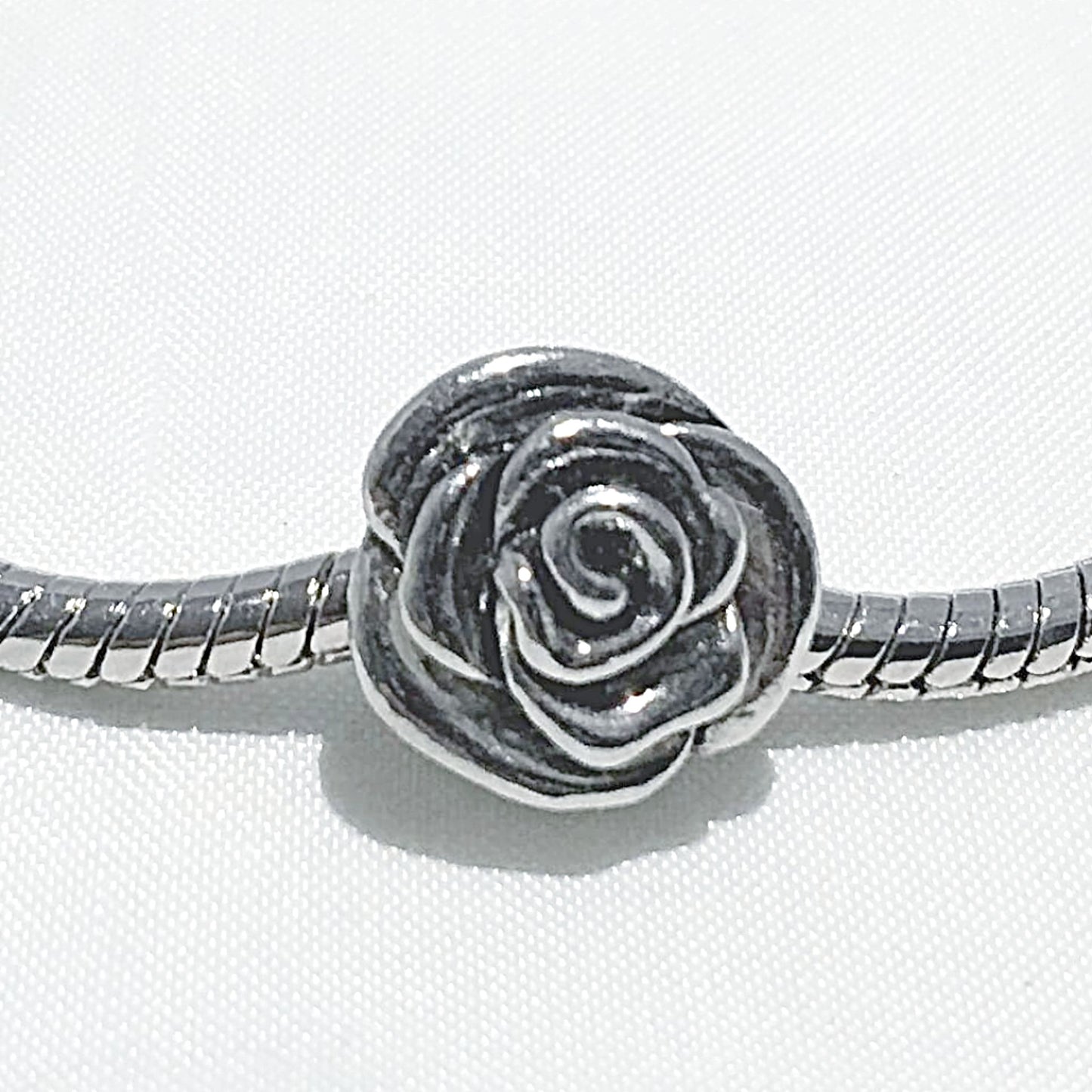 Large Hole Rose Charm - New Earth Gifts