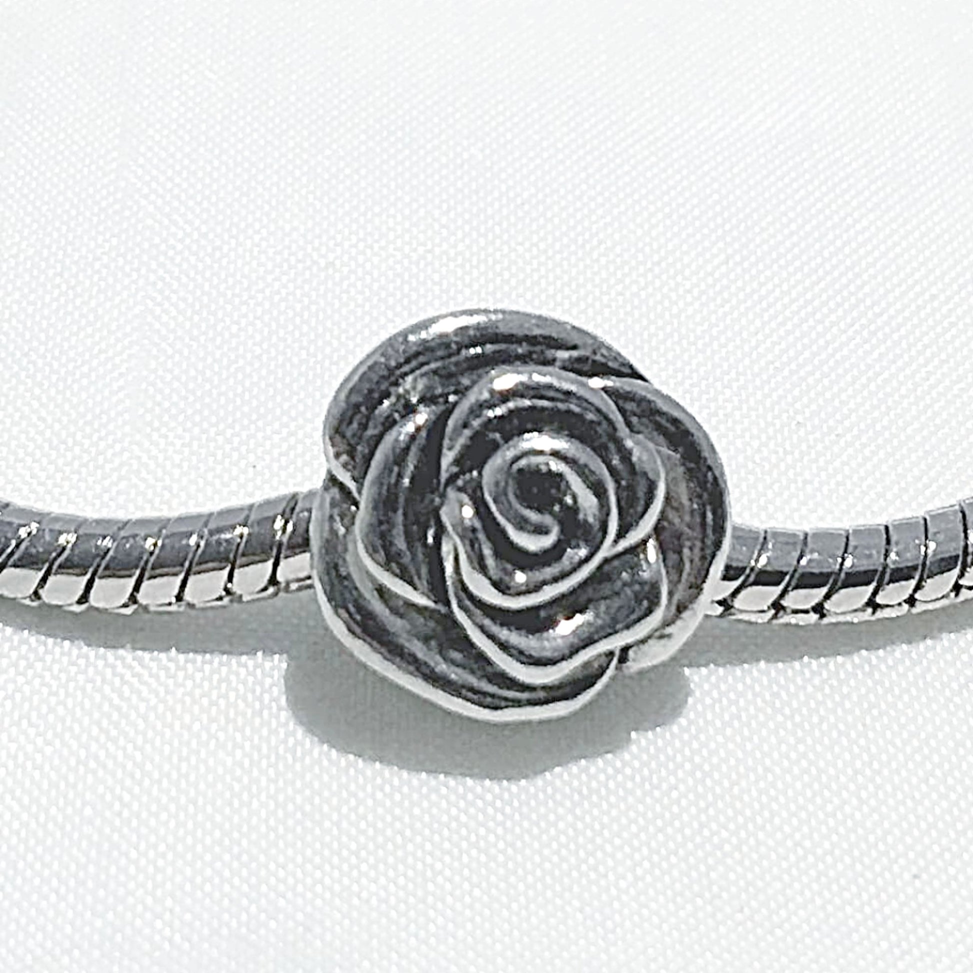 Large Hole Rose Charm - New Earth Gifts